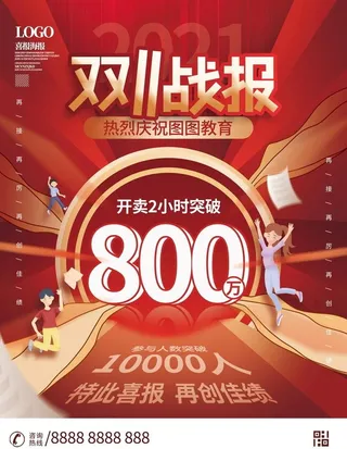 双11销售战报图片