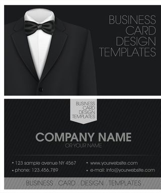 西服商务卡片图片
