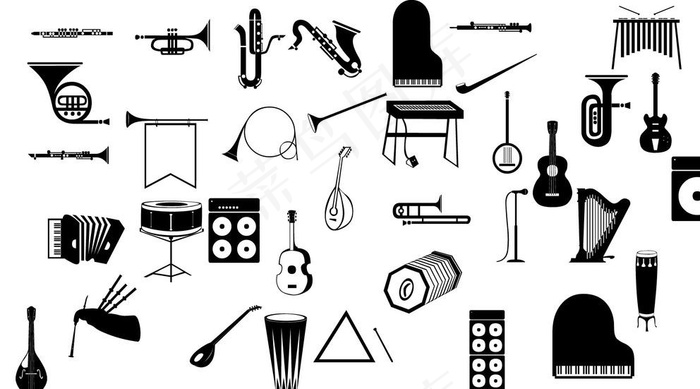 乐器矢量图图片