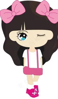 卡通女孩图片