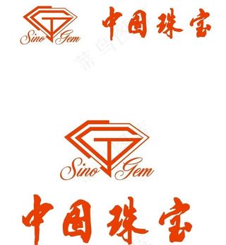 中国珠宝logo两版图片