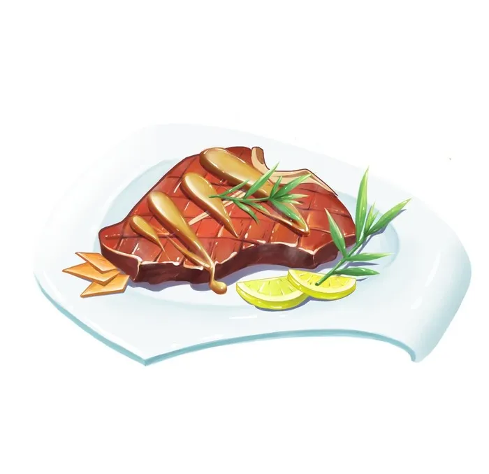 手绘美食插画元素图片