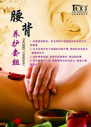 肾部保养海报图片