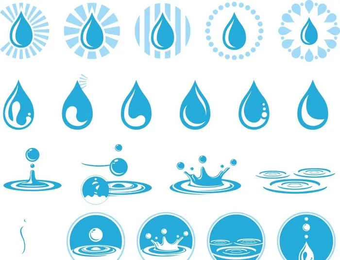 水 水滴 矢量 CDR图片