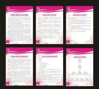 妇联工作制度展板图片