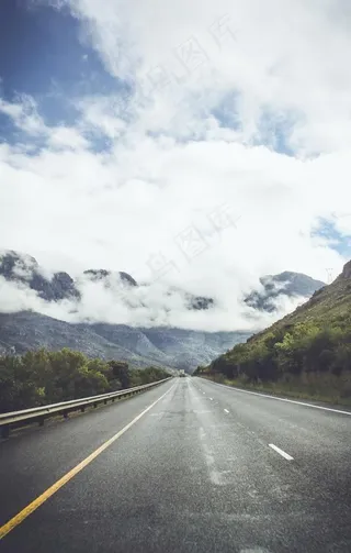 高速公路绿化带图片