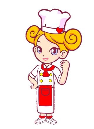 卡通女厨师图片