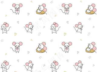 卡通 王冠 鼠图片