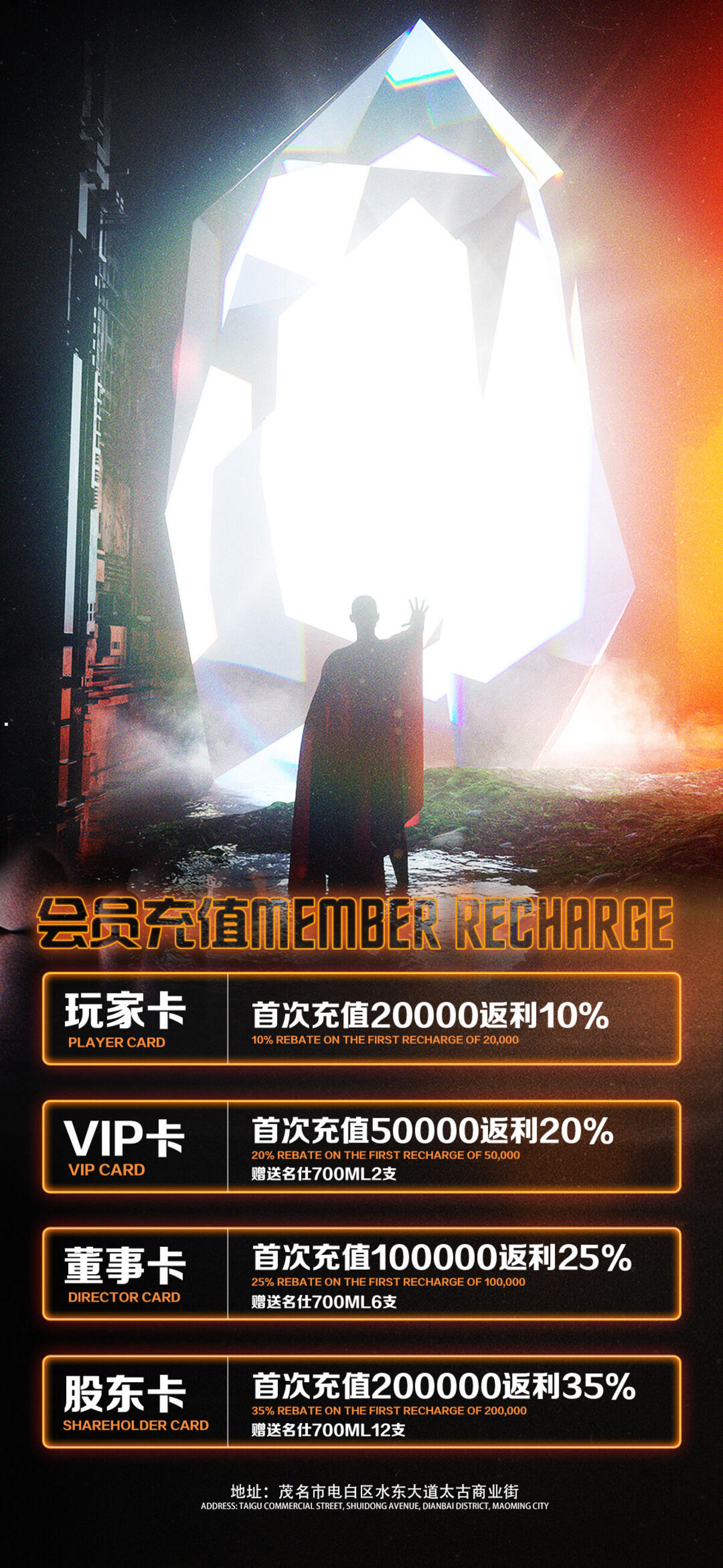 酒吧充值海报(1080x2338)psd模版下载