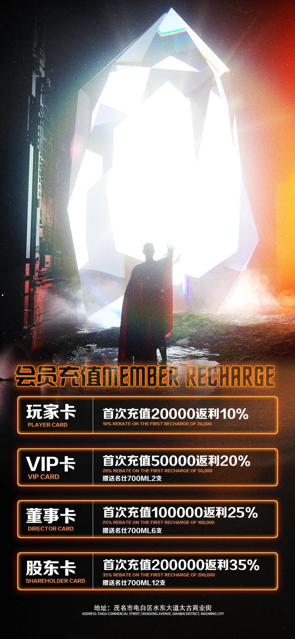 酒吧充值海报(1080x2338)psd模版下载
