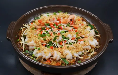 砂锅粉丝虾图片