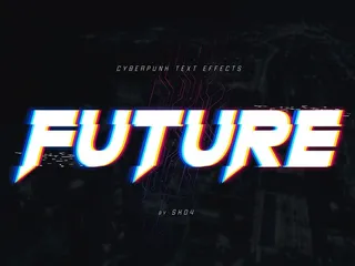 赛博朋克字体图片