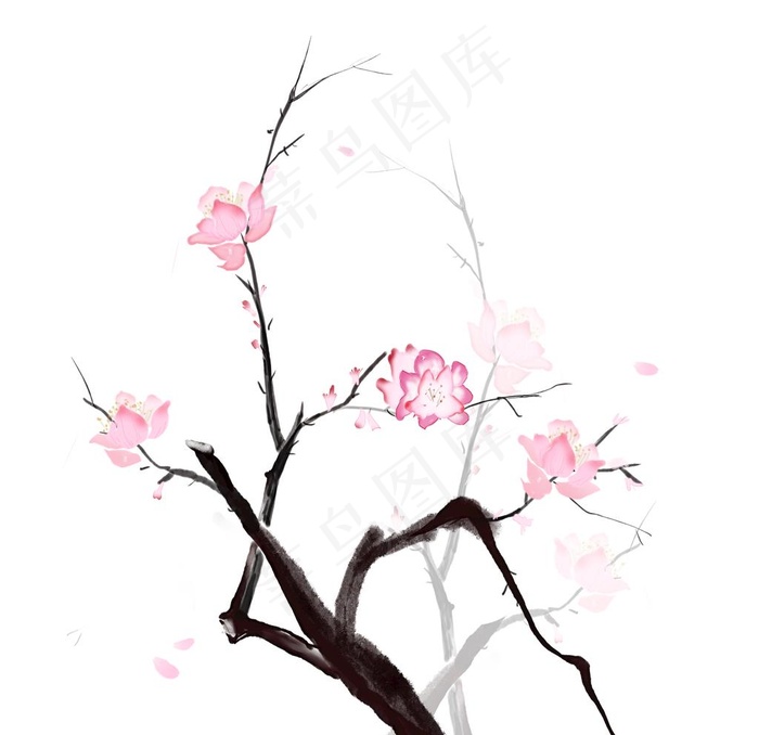 梅花素材 图片psd模版下载