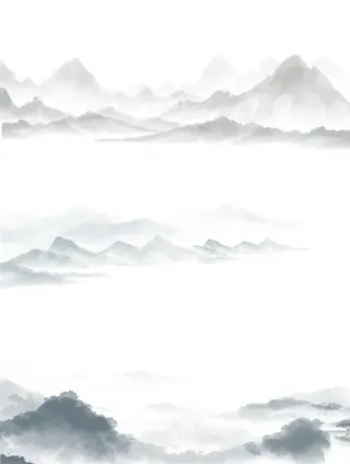 水墨山图片