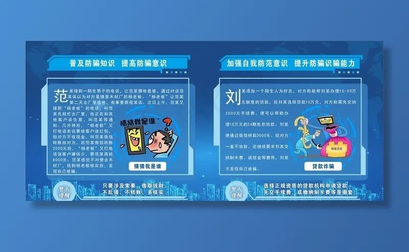 防诈骗展板图片