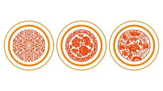 圆形欧式花纹图片