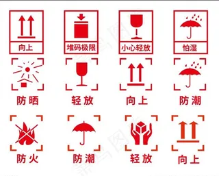 纸箱标识素材图片