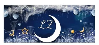 蓝色星空婚礼多层KT板立体舞台图片