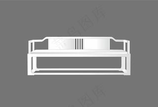 线描中式椅子图片