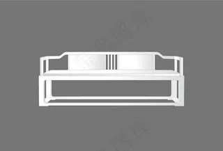 线描中式椅子图片