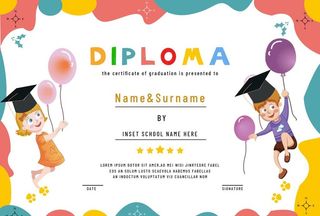 幼儿园毕业证书图片