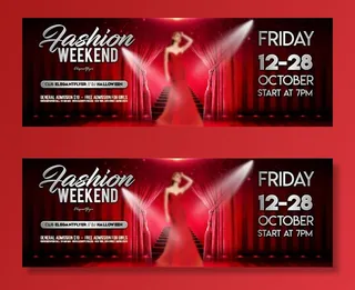 时尚周末酒吧海报横版图片