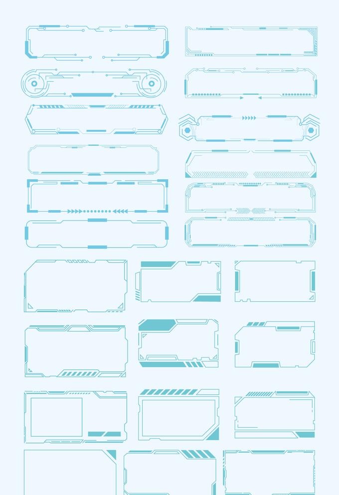 科技边框装饰框图片
