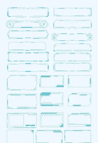 科技边框装饰框图片