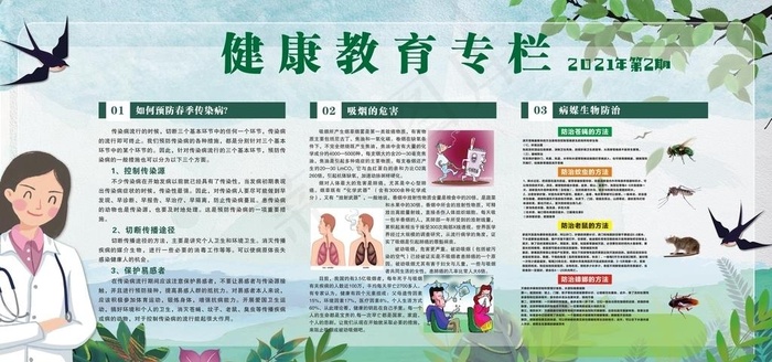 健康教育图片(2400X1200)cdr矢量模版下载