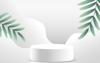 3d 抽象场景形状背景矢量图片