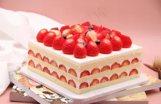 草莓蛋糕图片
