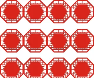 古风镂空花格窗图片