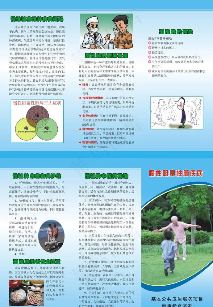 慢性阻塞性肺疾病图片cdr矢量模版下载