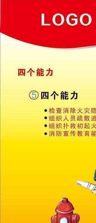 消防安全宣传海报展板图片cdr矢量模版下载