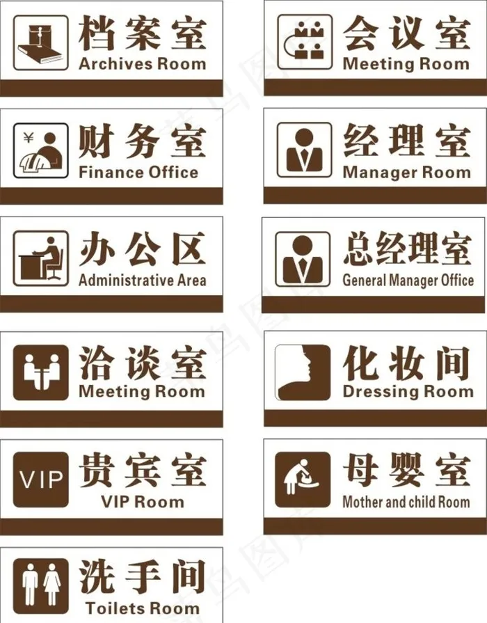 科室门牌图片cdr矢量模版下载