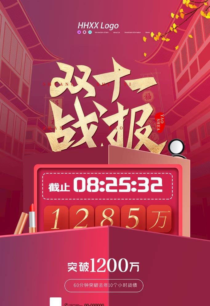 双十一战报图片