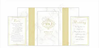 婚礼主题背景及签到背景图片