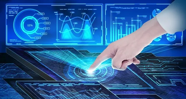 智能数据插画图片