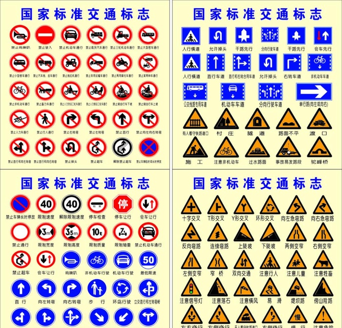 交通标志全图片