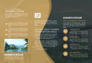 公司  三折页  宣传简介  图片