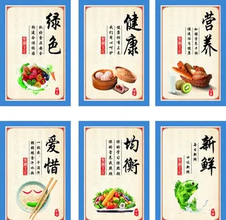 食堂文化标语图片