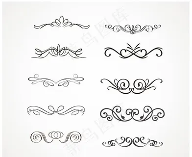 欧式花边矢量图片