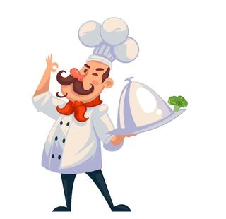 卡通厨师插画图片