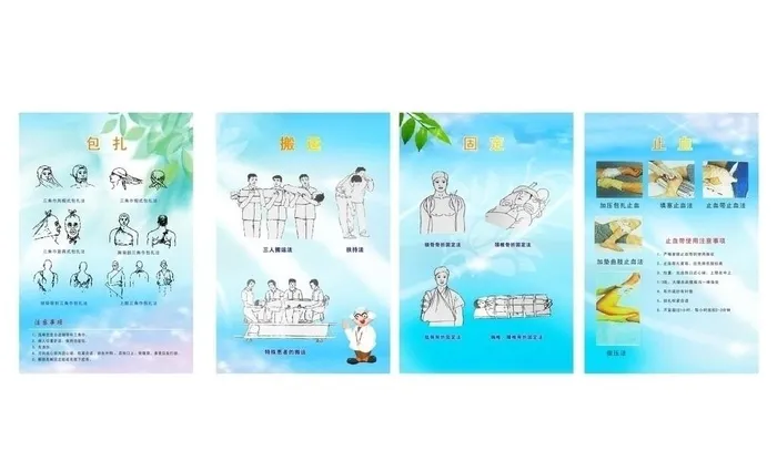 医院急救宣传资料图片cdr矢量模版下载