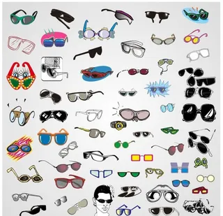 眼镜矢量素材下载图片