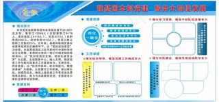 蓝色展板背景图片