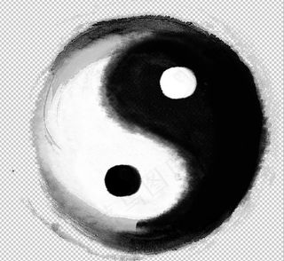 水墨太极图片