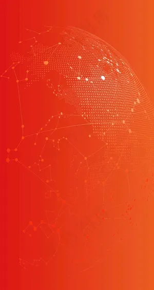 橙色科技背景图片