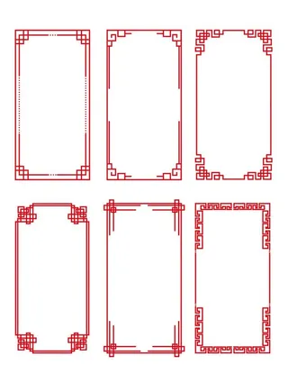 中国风边框红色边框图片