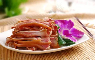 味凉菜卤猪耳图片